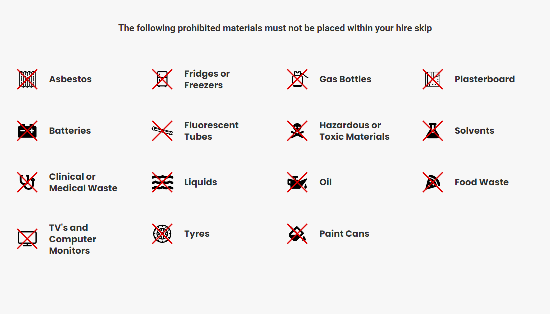 What You Can & Can't Put in a Skip Cheap Skip Hire