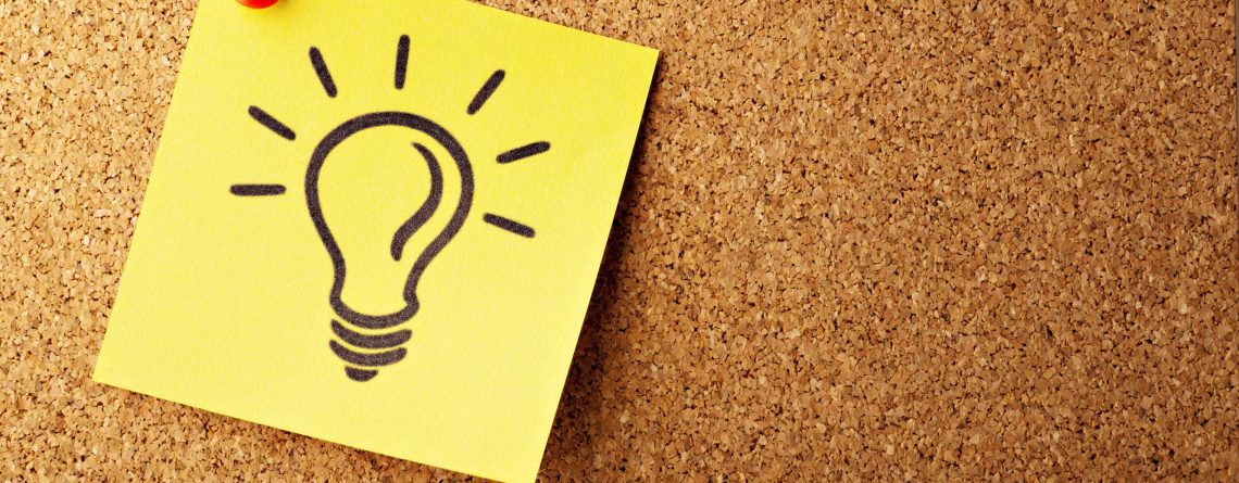 sticky note bulb light